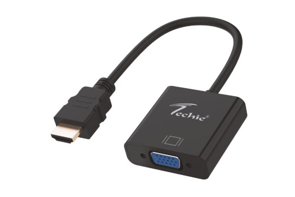 Techie HDMI to VGA Converter with Audio –